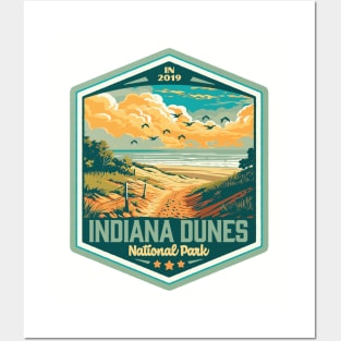 Indiana Dunes National Park Vintage WPA Style National Parks Art Posters and Art